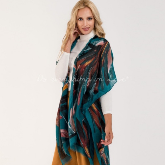 Tops - Feather Kimono